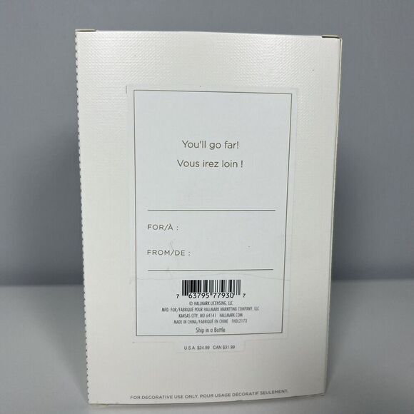 Hallmark - Live Your Adventure - Sailing Ship Signature Ornament NEW - Picture 4 of 4